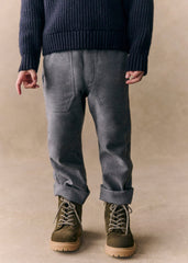 Gaby Trousers - Mottled Grey Flannel