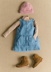 Alexia Enfant Dress - Light Blue Denim
