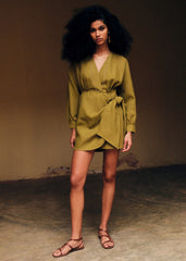 ALICE Dress - Golden Olive