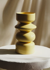Romie Objetti Vase - Large Model Yellow