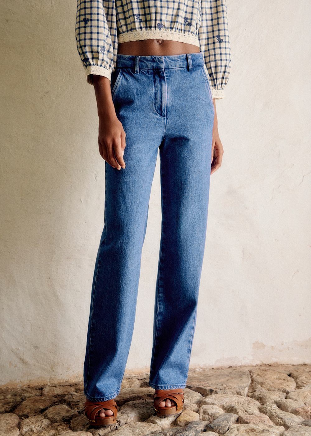 Lino Trousers - Indigo Blue