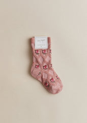 Julia socks - Pink Flowers