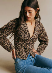 Anouck Cardigan - Leopard Jacquard
