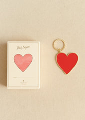 Heart keychain - Red