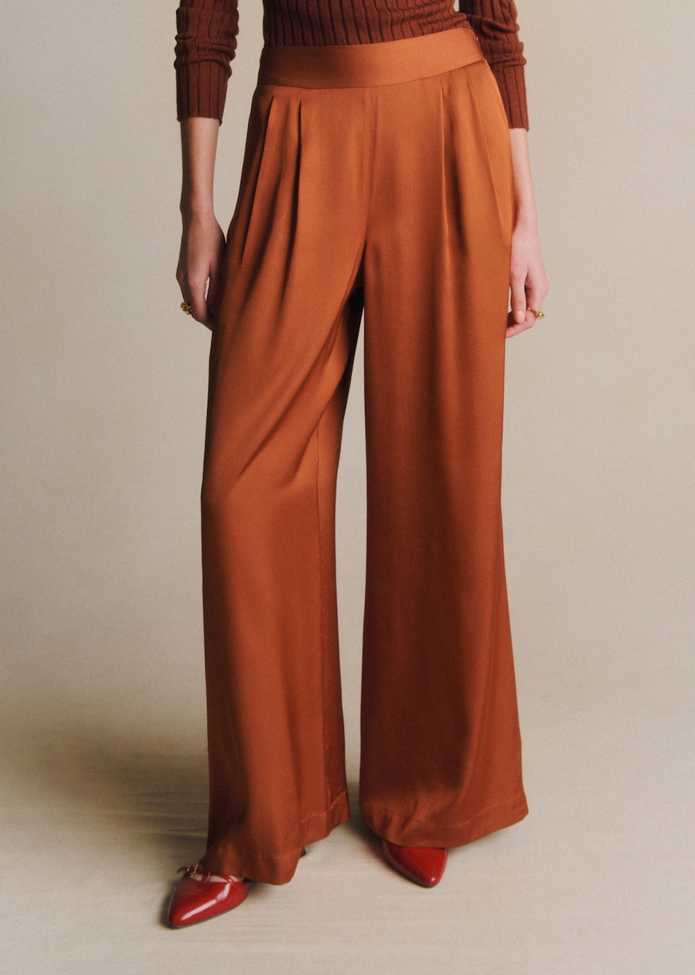 Azzio Trousers - Coffee