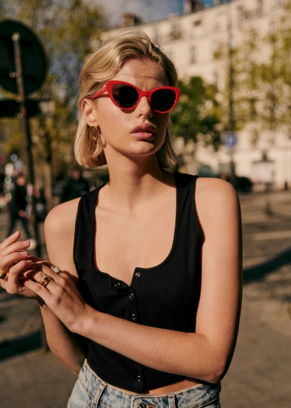Bianca Sunglasses - Solidarity Creation - Red