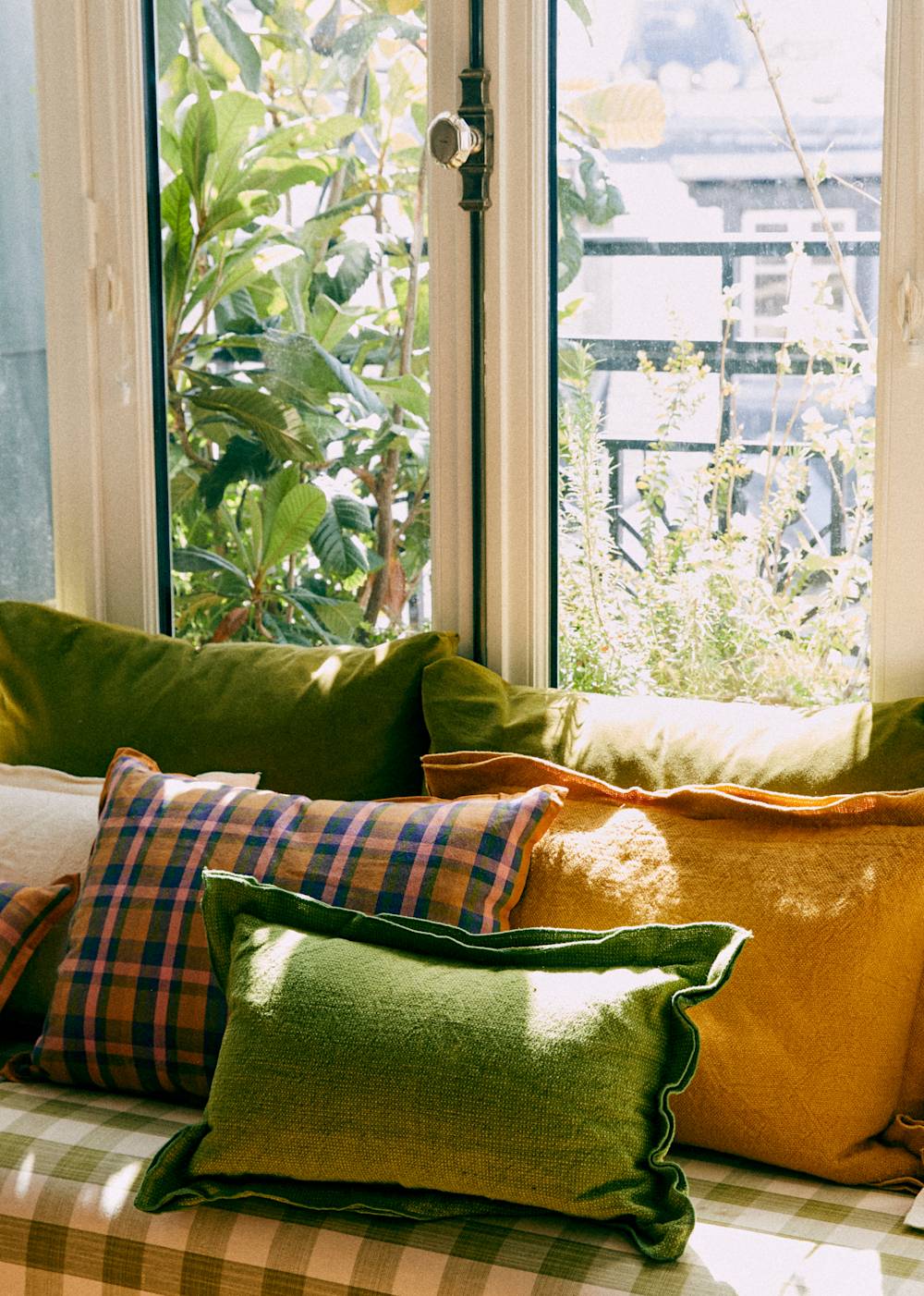 Linen cushion - Small Model - Green