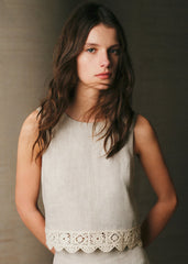 DEE Blouse - Mottled Beige