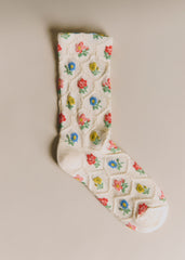 Giulia Socks - Multicoloured Flower Bouquets