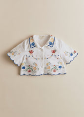Hedda Shirt - Spring Placed Embroidery