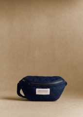 Crossbody Pouch - Quilted Denim