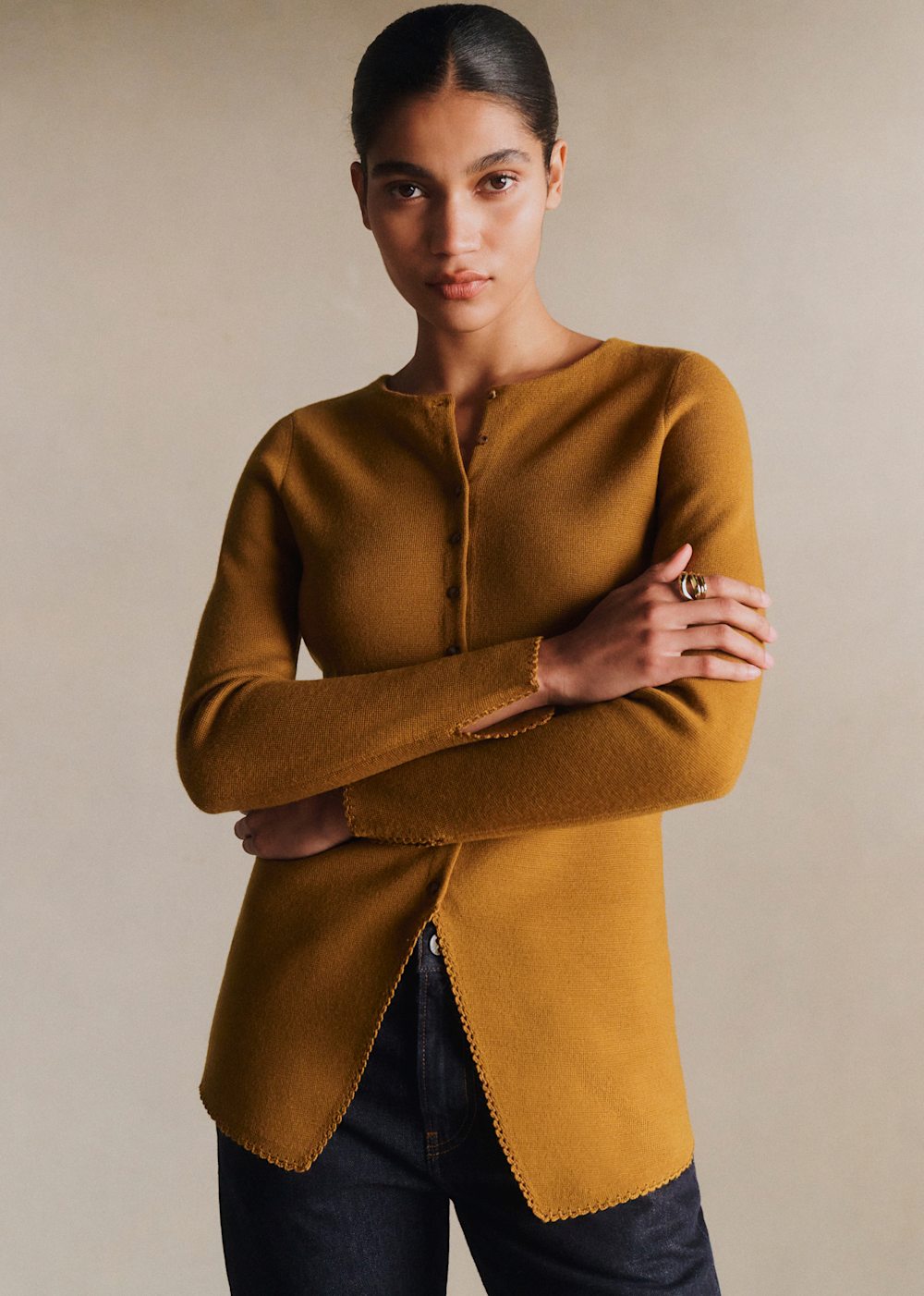Elea Cardigan - Gold