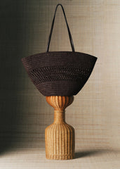 Maia Basket - Choco Openwork Raffia