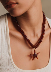 Ruben Necklace - Brown