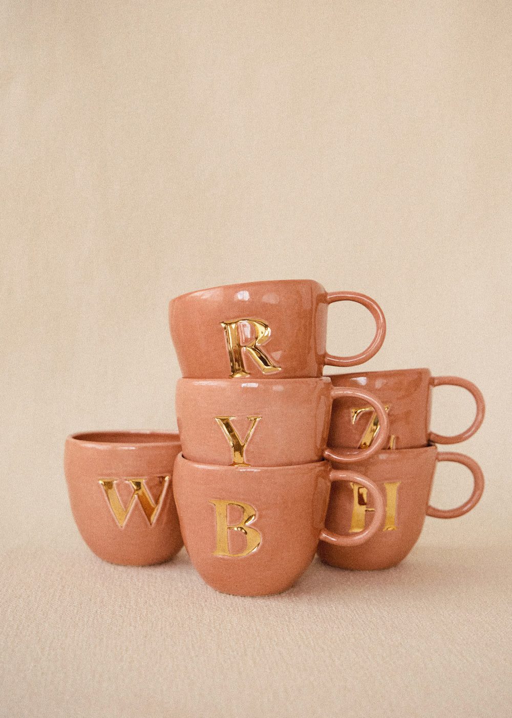 Sézane Maison - Appolline Blush Mug - Lettre U