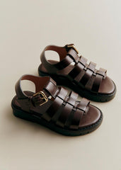 Low Allie Sandals - Glossy Chocolate