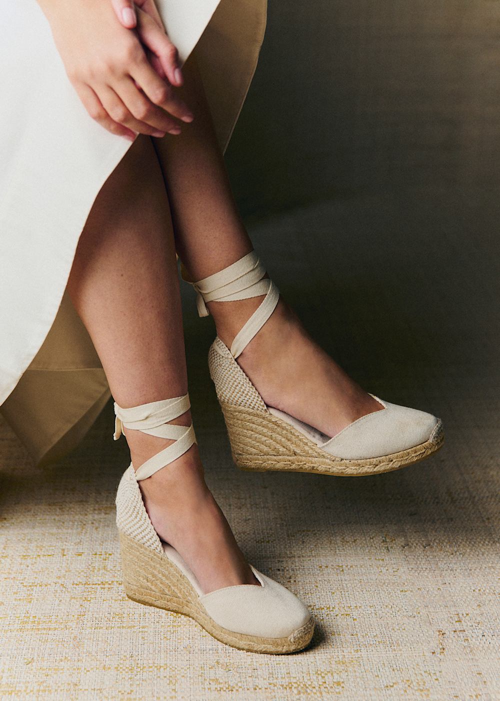 Diane Espadrilles - Ecru Canvas