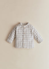 Benny shirt - Soft Grey Checks