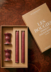 Piano Candle Holder Set - Small Model - Burgundy