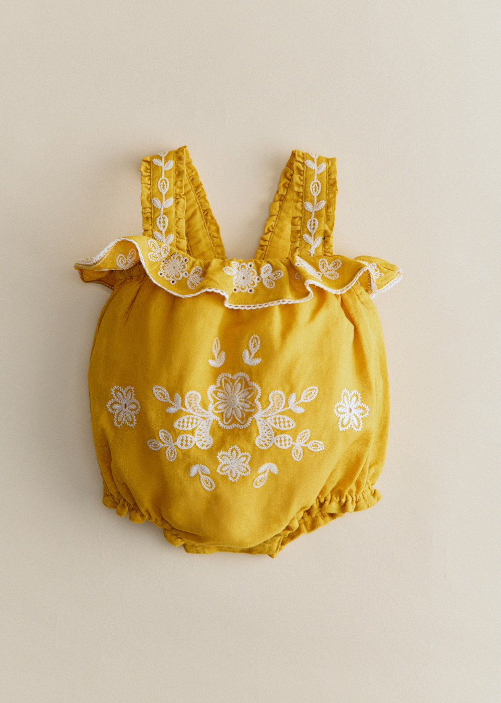 Lolly Romper - Ochre