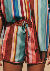 KURT Shorts - Sézane x Inoui Editions - Tuba Stripes Print