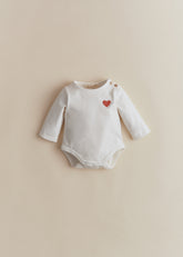 Gaston Bodysuit - Ecru Red