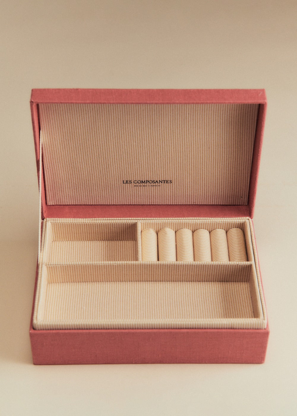Quilted jewelry box - Blush