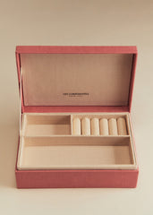 Quilted jewelry box - Blush