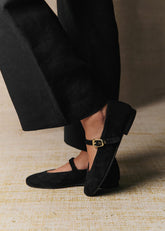Valentin Low Ballerinas - Black