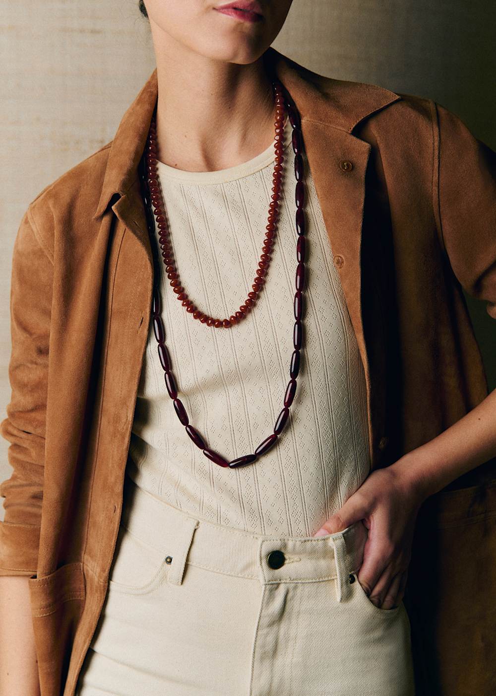 Elio Necklace Set - Brown Multi