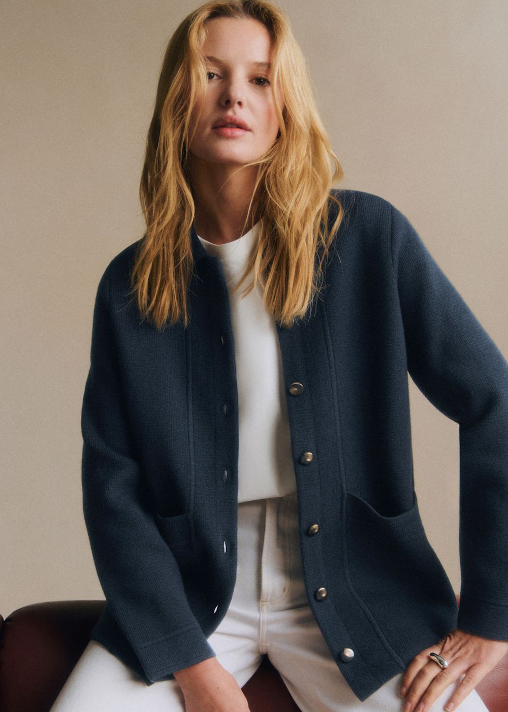 Will Knit Jacket - Navy