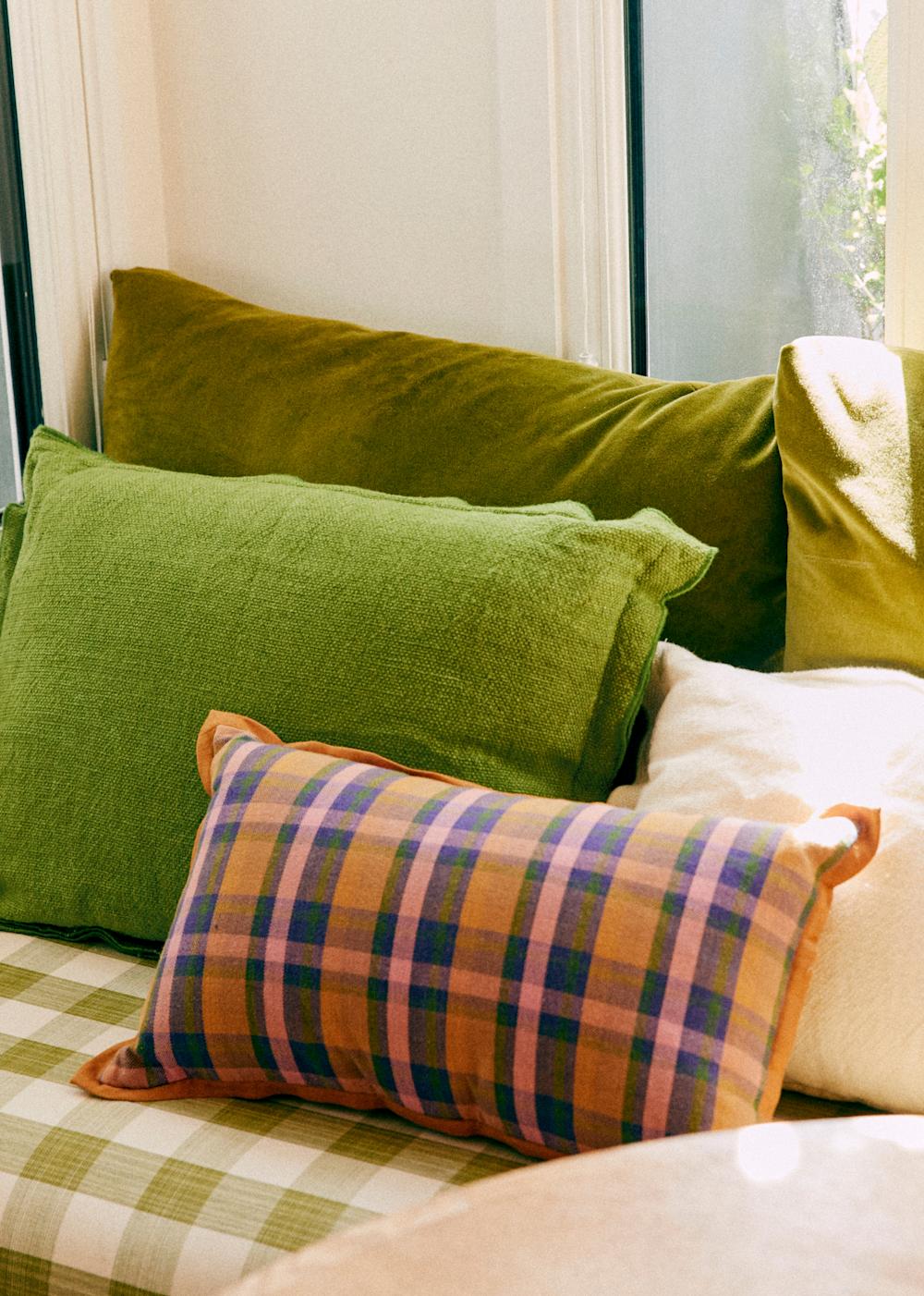 Linen cushion - Large Model - Green