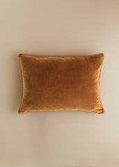 Velvet Edition Cushion - Large model - Caramel