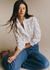 Chlo Shirt - Ecru Guipure Lace