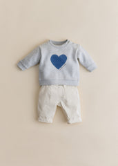 La Chamade Sweatshirt - Grey Marl Indigo