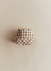BOBY Hat - Vichy Gaufre Bleu Caramel