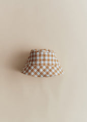 BOBY Hat - Vichy Gaufre Bleu Caramel