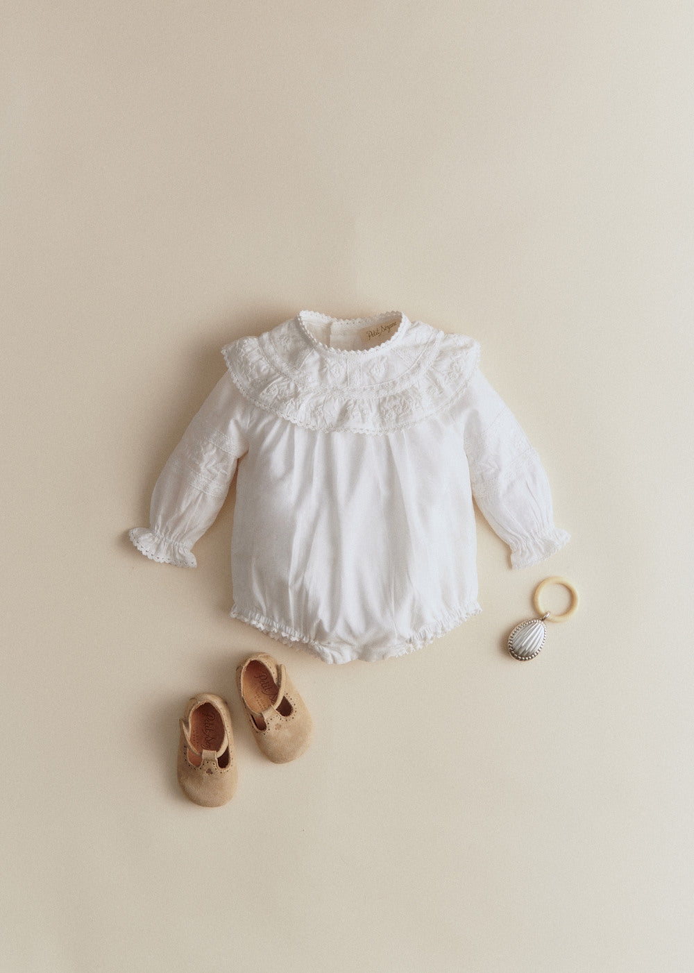 Mellie romper suit - Ecru