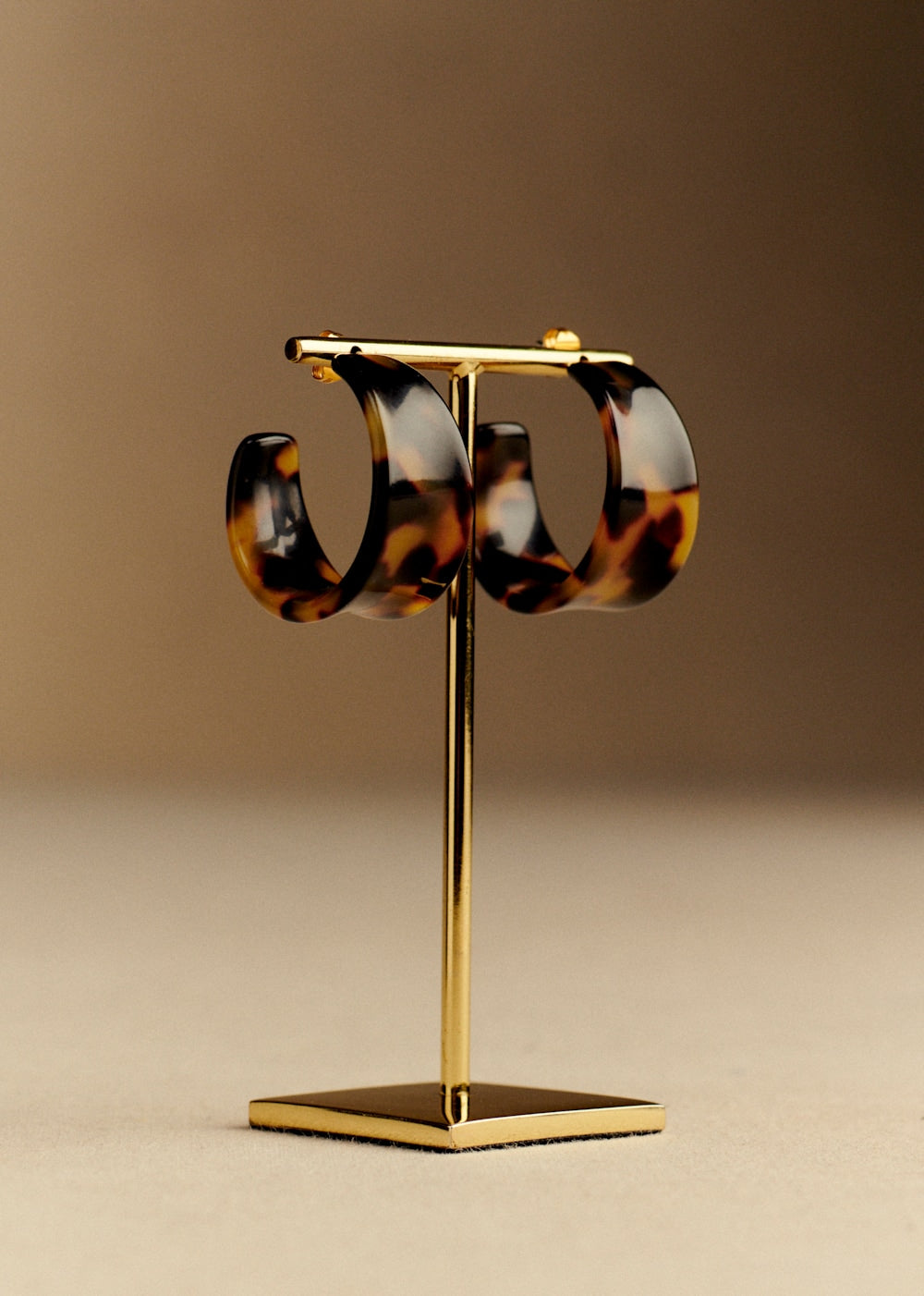 Ludovica Earrings - Tortoiseshell Brown