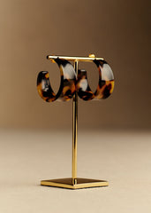 Ludovica Earrings - Tortoiseshell Brown