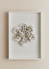 Flower Scrunchie - Green Gingham