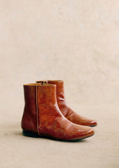 Daisy Mid Boots - Patent Caramel