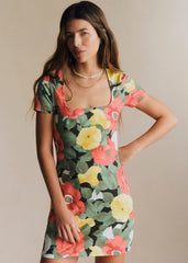 Marlys Dress - Azalea Print