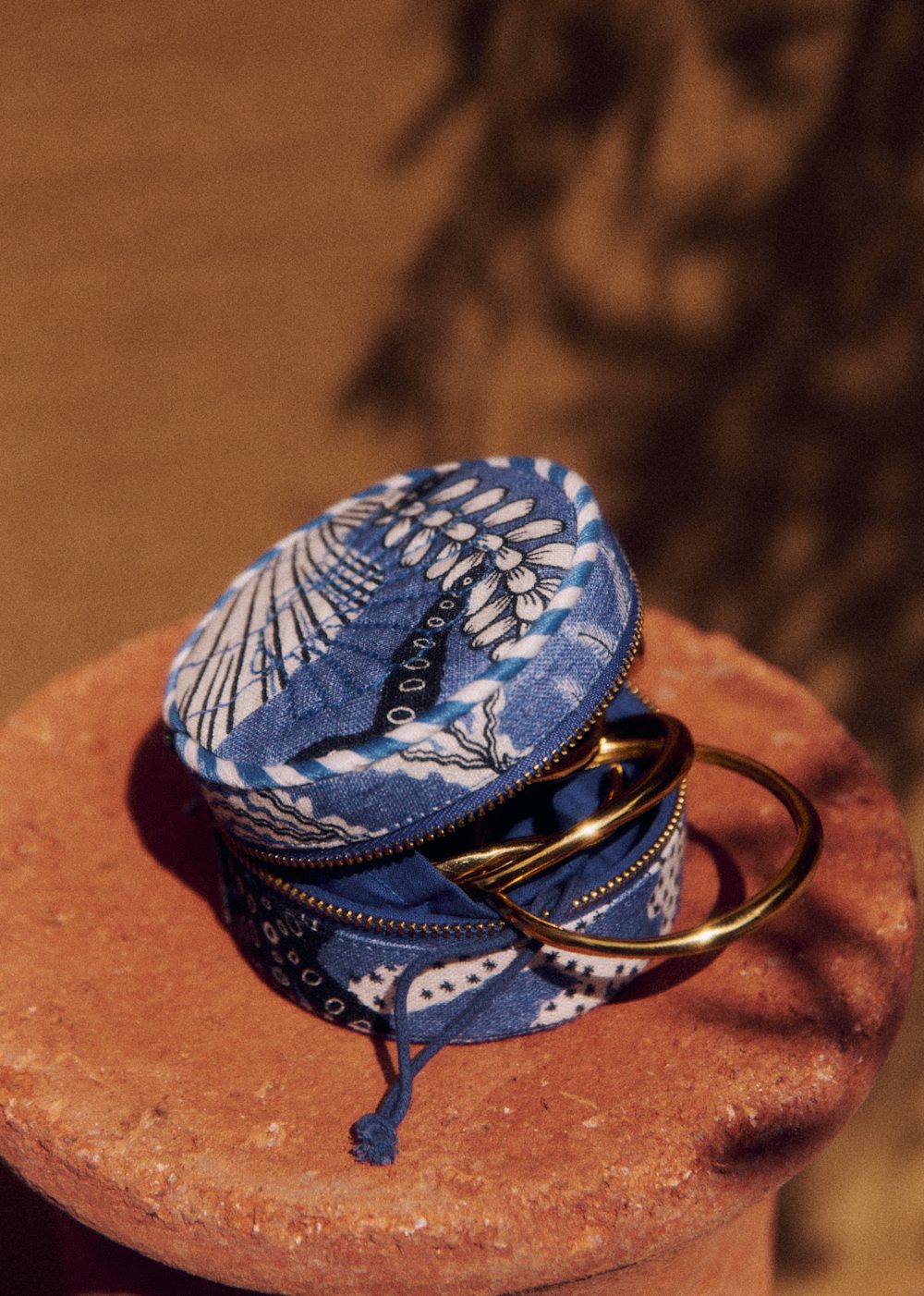 Jewelry Case - Sézane x Inoui Editions - Blue Shells Print