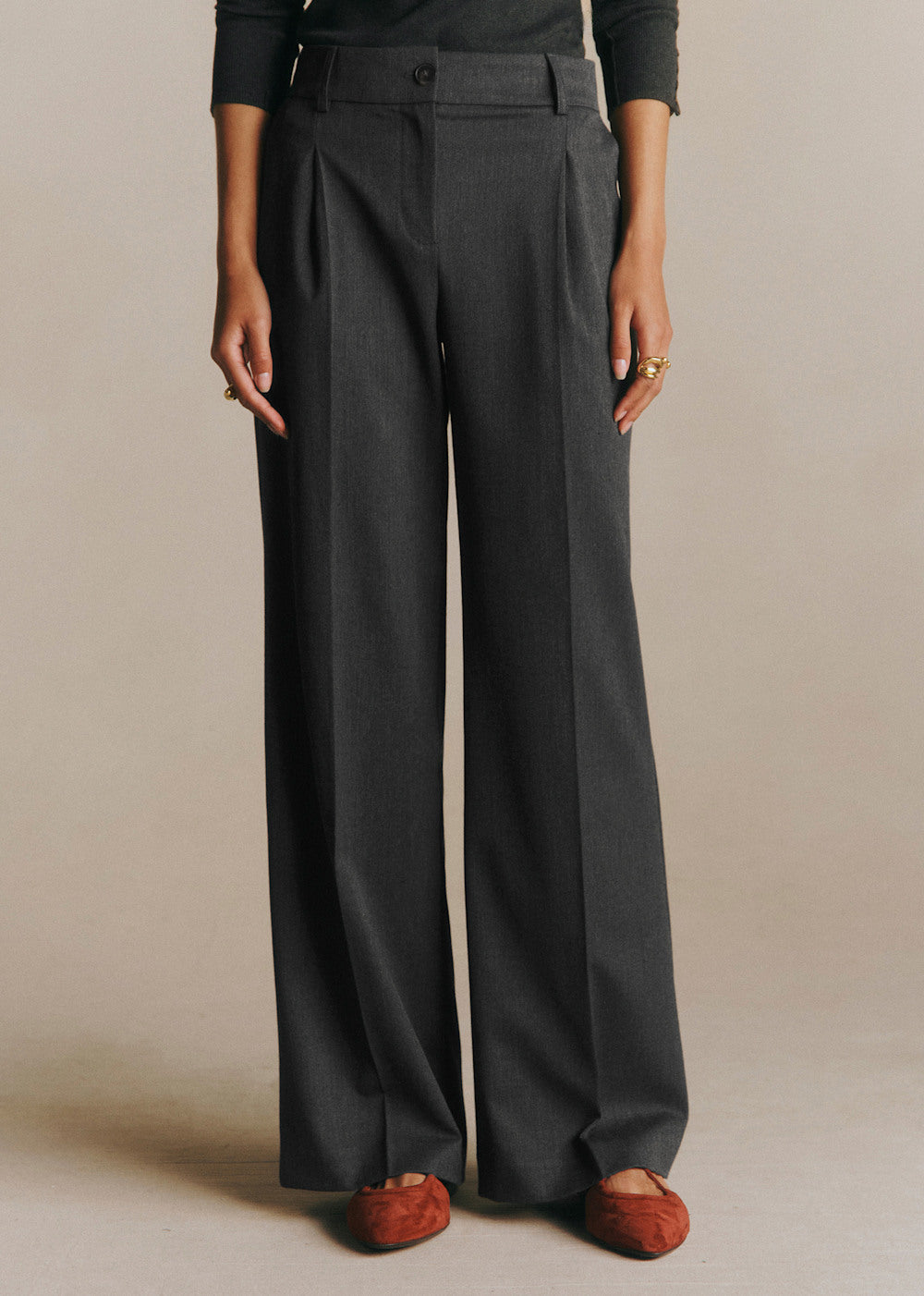 Giacomo Trousers - Mottled Grey