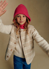Fred Jacket - Beige Ecru Tiles