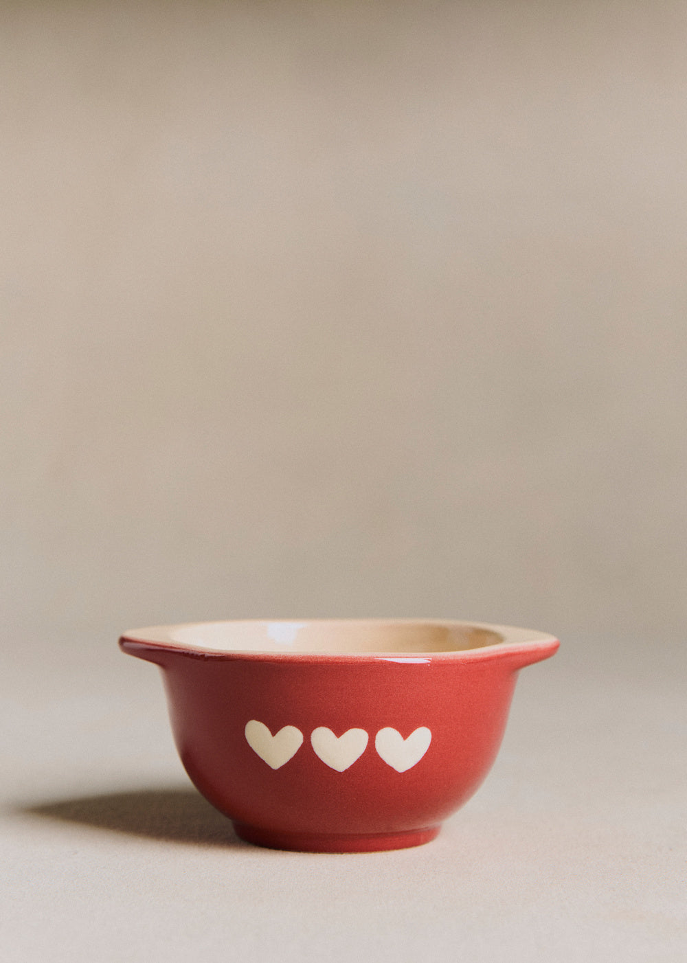 petits coeurs Bowl - Sézane x Maison Roussot - Red