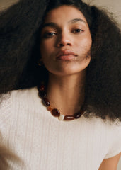 Morgane Necklace - Brown Multi
