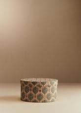 Oval Storage Box - Small Size - Blue Scenes Print
