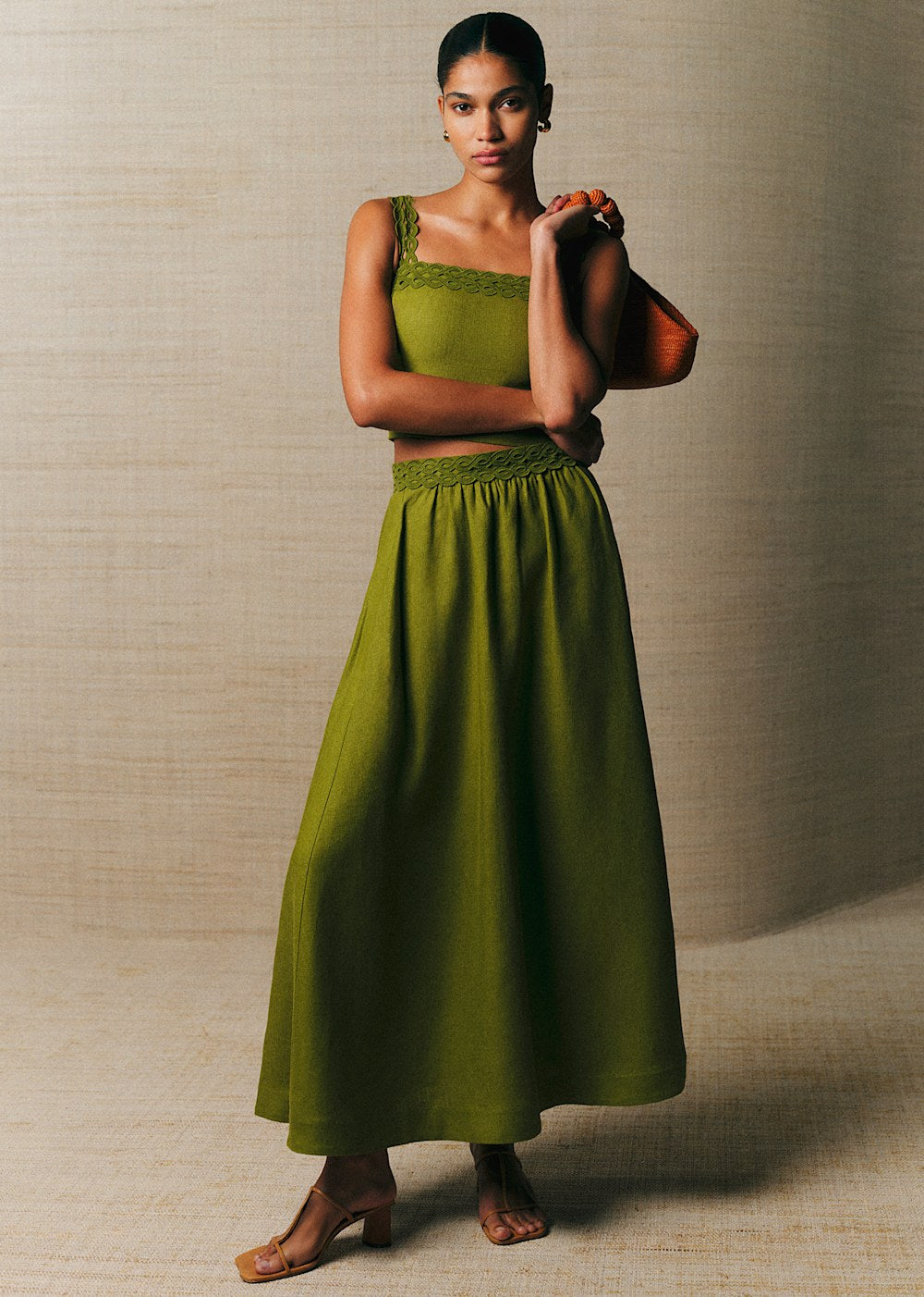 Sya Skirt - Moss Green